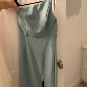 One shoulder  midi dress